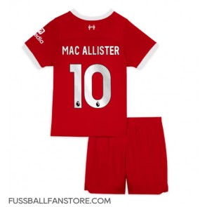 Liverpool Alexis Mac Allister #10 Replik Heimtrikot Kinder 2023-24 Kurzarm (+ Kurze Hosen)